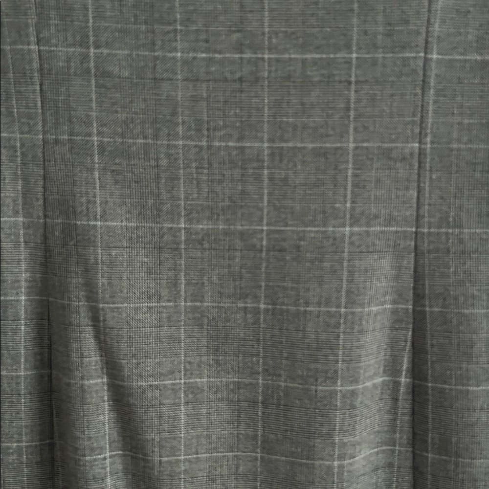 Armani Jeans Asymetrical Flap Dress Plaid Gray Black White size 6 - Picture 8 of 9